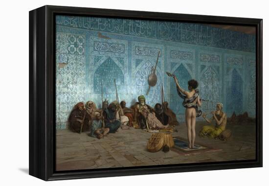 The Snake Charmer, C.1879 (Oil on Canvas)-Jean Leon Gerome-Framed Premier Image Canvas