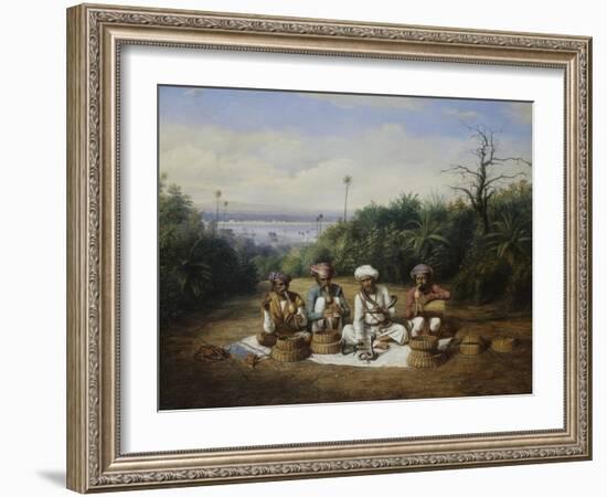 The Snake Charmers-Alexander Svoboda-Framed Giclee Print