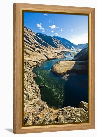 The Snake River, as Seen from Suicide Point at Hells Canyon in Idaho-Ben Herndon-Framed Premier Image Canvas