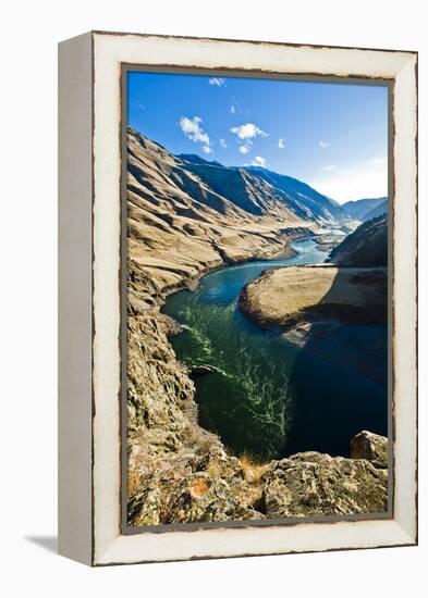 The Snake River, as Seen from Suicide Point at Hells Canyon in Idaho-Ben Herndon-Framed Premier Image Canvas