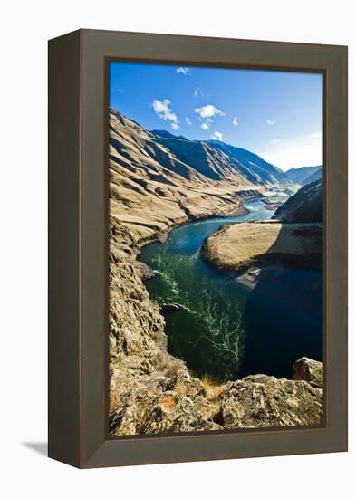 The Snake River, as Seen from Suicide Point at Hells Canyon in Idaho-Ben Herndon-Framed Premier Image Canvas