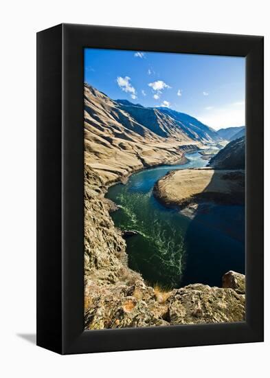 The Snake River, as Seen from Suicide Point at Hells Canyon in Idaho-Ben Herndon-Framed Premier Image Canvas