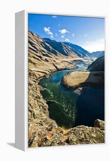 The Snake River, as Seen from Suicide Point at Hells Canyon in Idaho-Ben Herndon-Framed Premier Image Canvas