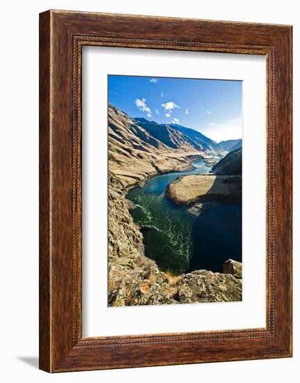 The Snake River, as Seen from Suicide Point at Hells Canyon in Idaho-Ben Herndon-Framed Photographic Print