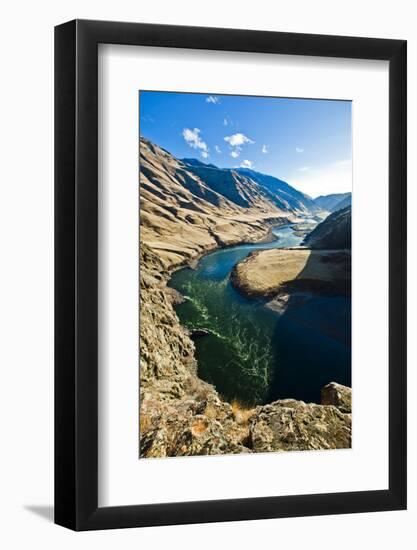 The Snake River, as Seen from Suicide Point at Hells Canyon in Idaho-Ben Herndon-Framed Photographic Print