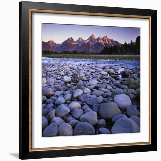 The Snake River, Teton National Park, Teton Range, Wyoming, USA-Charles Gurche-Framed Photographic Print