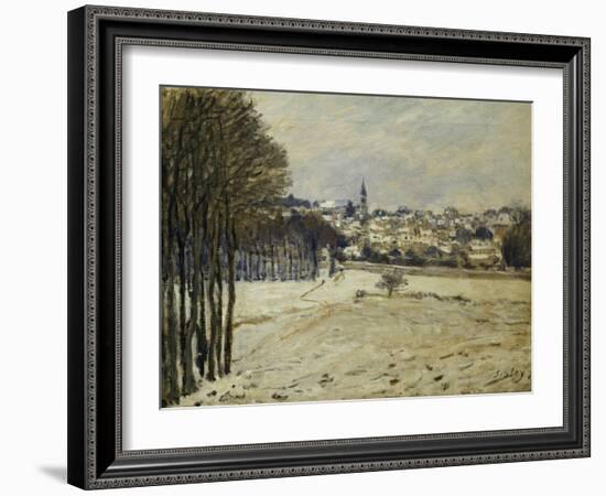 The Snow at Marly-Le-Roi, 1875-Alfred Sisley-Framed Giclee Print