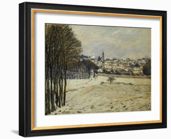 The Snow at Marly-Le-Roi, 1875-Alfred Sisley-Framed Giclee Print