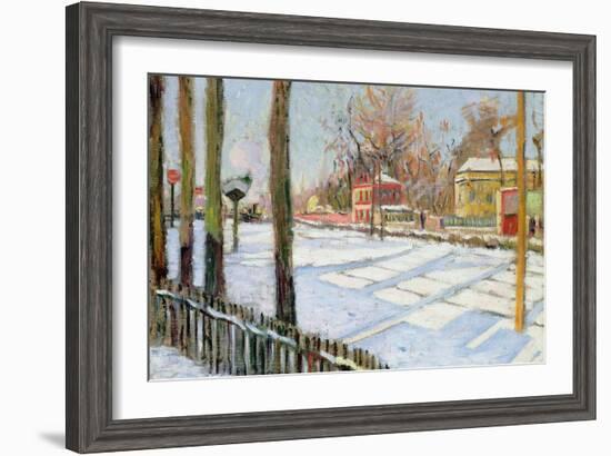 The Snow, Bois, 1886-Paul Signac-Framed Giclee Print