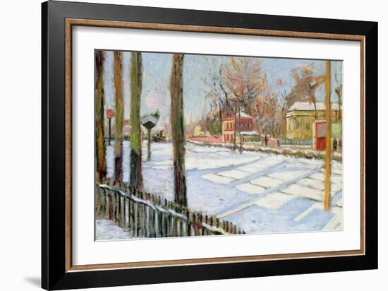 The Snow, Bois, 1886-Paul Signac-Framed Giclee Print