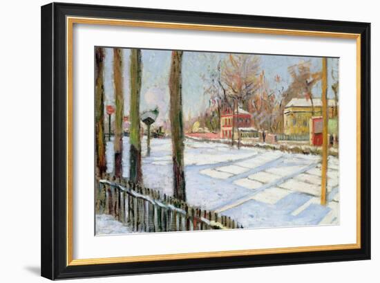 The Snow, Bois, 1886-Paul Signac-Framed Giclee Print