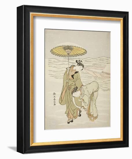 The Snow-Clogged Geta, C.1767-68-Suzuki Harunobu-Framed Giclee Print