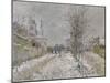 The Snow-Covered Boulevard De Pontoise at Argenteuil, 1875-Claude Monet-Mounted Giclee Print