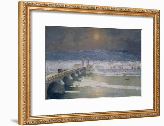 The Snow in the Auvergne, 1886-Albert-Charles Lebourg-Framed Giclee Print