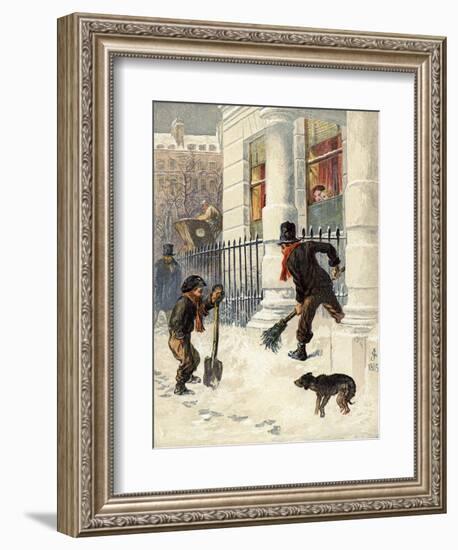 The Snow Sweepers-null-Framed Giclee Print