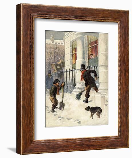 The Snow Sweepers-null-Framed Giclee Print