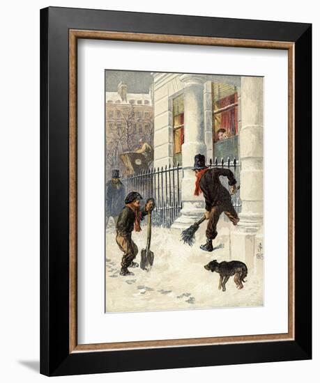 The Snow Sweepers-null-Framed Giclee Print