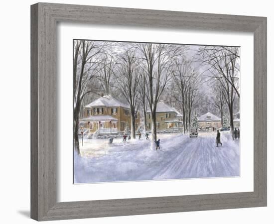 The Snowball Fight-Stanton Manolakas-Framed Giclee Print