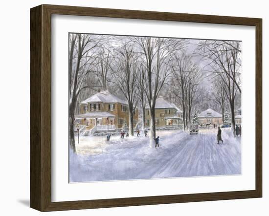 The Snowball Fight-Stanton Manolakas-Framed Giclee Print