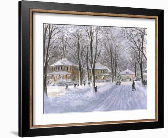 The Snowball Fight-Stanton Manolakas-Framed Giclee Print