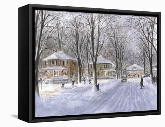 The Snowball Fight-Stanton Manolakas-Framed Premier Image Canvas