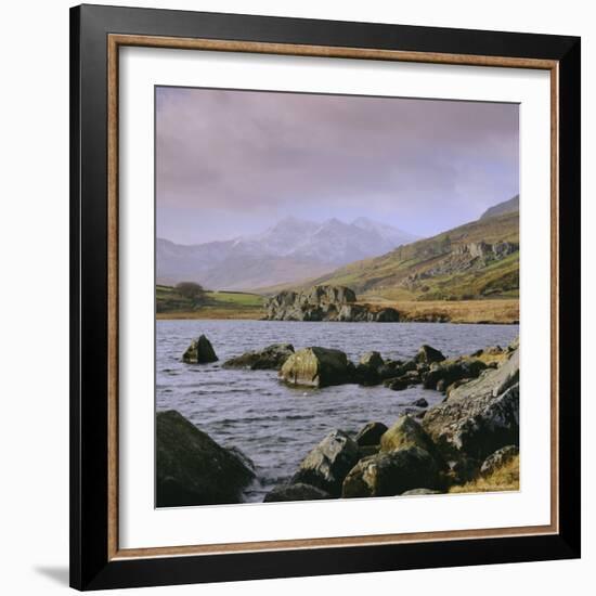 The Snowdon Range from Capel Curig, Snowdonia National Park, Gwynedd, North Wales, UK, Europe-Roy Rainford-Framed Photographic Print