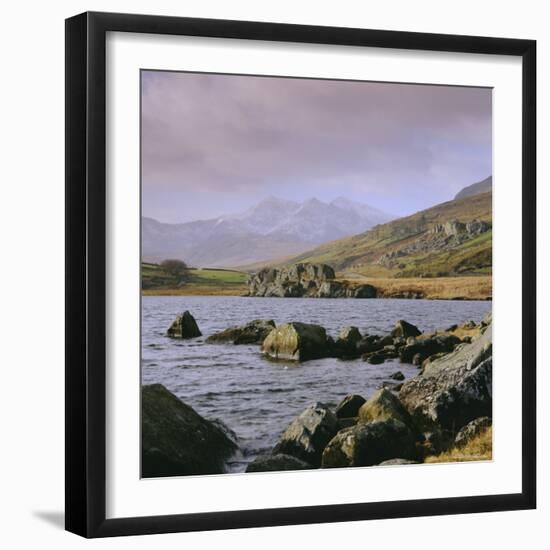 The Snowdon Range from Capel Curig, Snowdonia National Park, Gwynedd, North Wales, UK, Europe-Roy Rainford-Framed Photographic Print