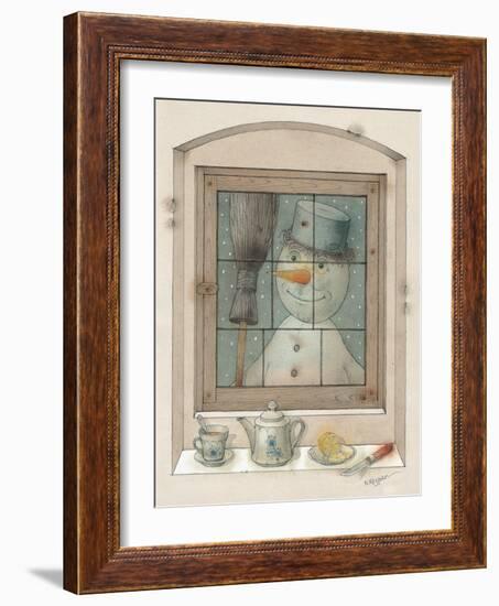 The Snowman, 2003-Kestutis Kasparavicius-Framed Giclee Print