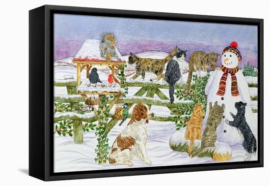 The Snowman and His Friends-Catherine Bradbury-Framed Premier Image Canvas