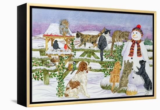 The Snowman and His Friends-Catherine Bradbury-Framed Premier Image Canvas