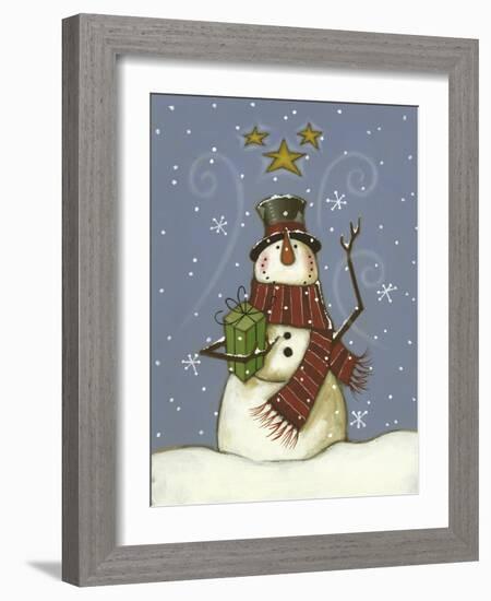 The Snowman's Gift-Margaret Wilson-Framed Giclee Print