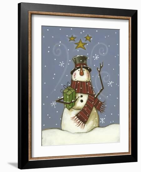 The Snowman's Gift-Margaret Wilson-Framed Giclee Print