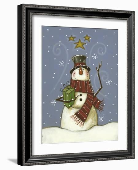 The Snowman's Gift-Margaret Wilson-Framed Giclee Print