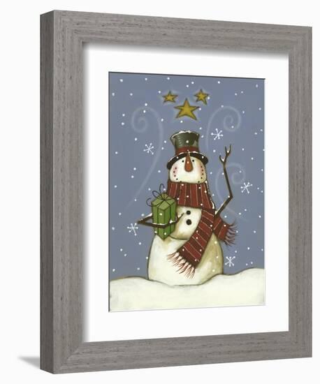 The Snowman's Gift-Margaret Wilson-Framed Giclee Print