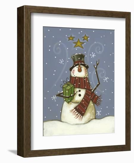 The Snowman's Gift-Margaret Wilson-Framed Giclee Print