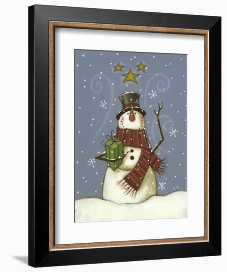 The Snowman's Gift-Margaret Wilson-Framed Giclee Print