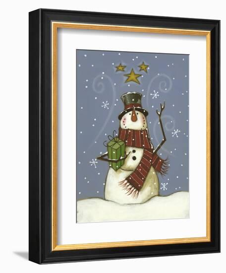 The Snowman's Gift-Margaret Wilson-Framed Giclee Print