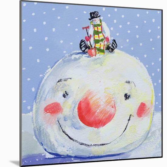 The Snowman's Head-David Cooke-Mounted Giclee Print