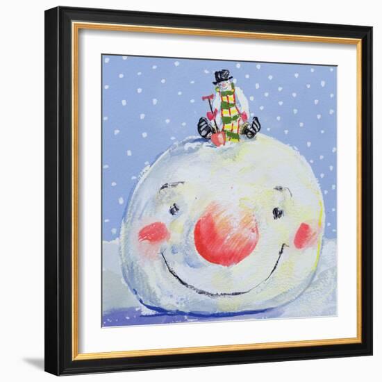 The Snowman's Head-David Cooke-Framed Giclee Print