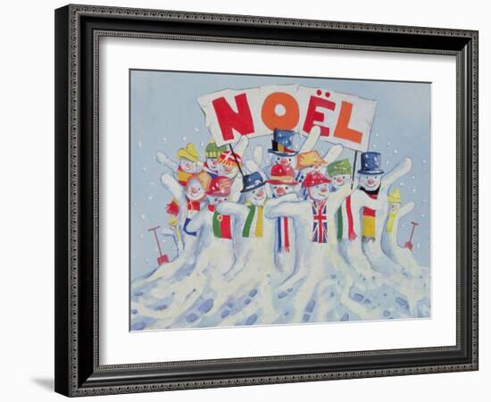 The Snowman United Nations-David Cooke-Framed Giclee Print