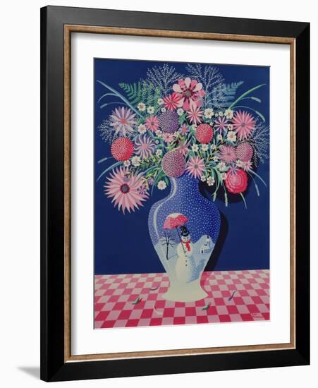 The Snowman Vase I-Peter Szumowski-Framed Giclee Print