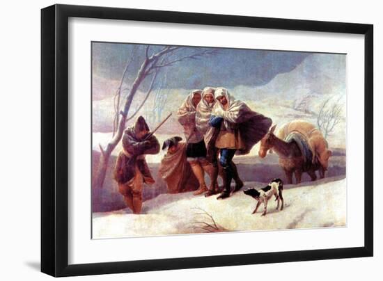 The Snowstorm-Francisco de Goya-Framed Art Print