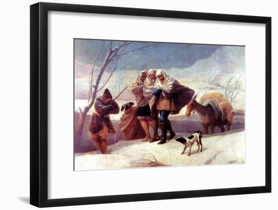 The Snowstorm-Francisco de Goya-Framed Art Print