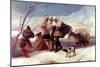 The Snowstorm-Francisco de Goya-Mounted Art Print