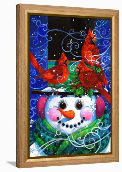 The Snowy Night-David Galchutt-Framed Premier Image Canvas