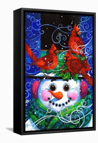 The Snowy Night-David Galchutt-Framed Premier Image Canvas