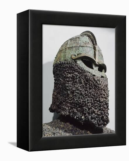 The so-called 'Sigurd's Helmet', pre-Viking, Sweden, c7th century-Werner Forman-Framed Premier Image Canvas