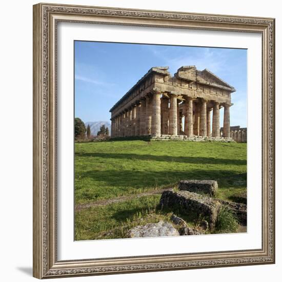 The So-Called Temple of Neptune at Paestum, 5th Century Bc-CM Dixon-Framed Photographic Print