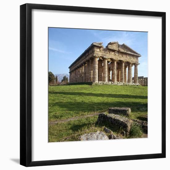 The So-Called Temple of Neptune at Paestum, 5th Century Bc-CM Dixon-Framed Photographic Print