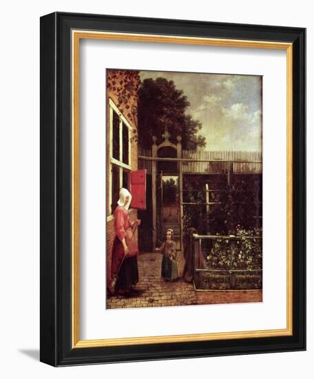 The Soap Bubbles-Pieter de Hooch-Framed Giclee Print